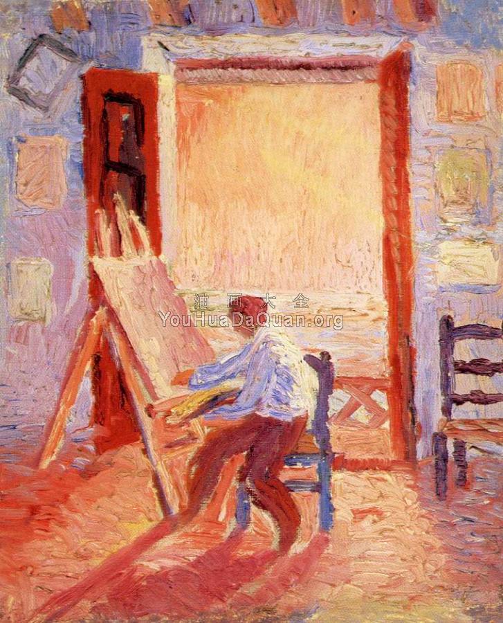 画室中的自画像 - 萨尔瓦多·达利